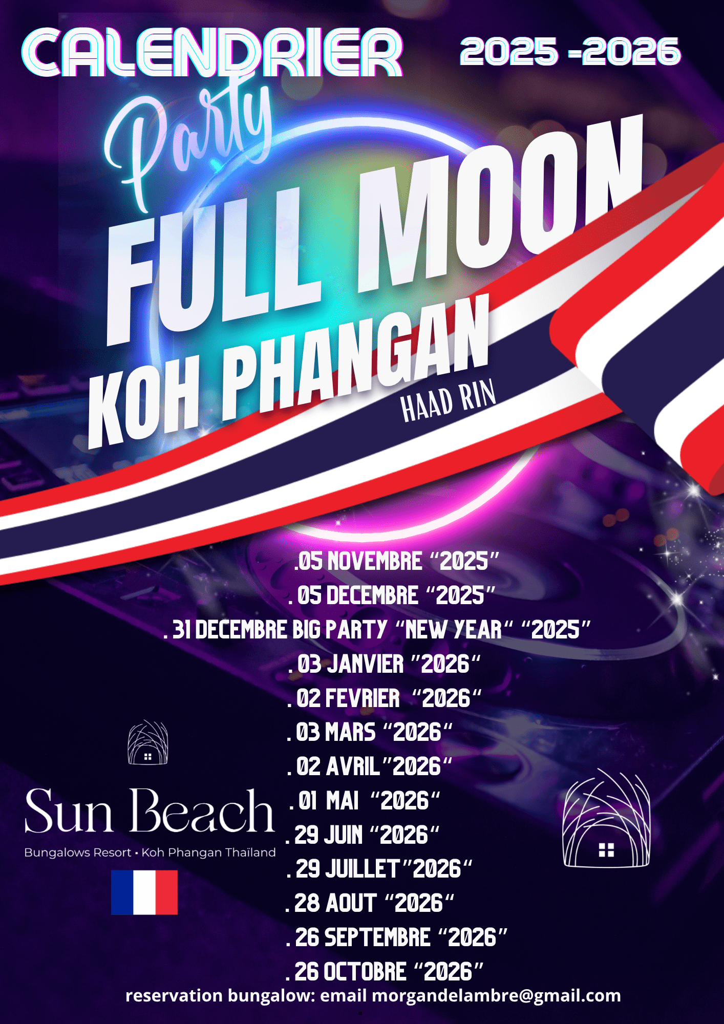 calendrier full moon 2026